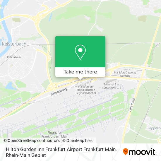 Hilton Garden Inn Frankfurt Airport Frankfurt Main map