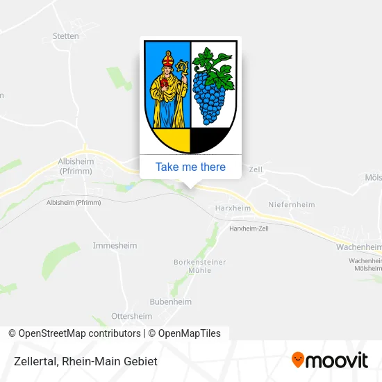 Карта Zellertal