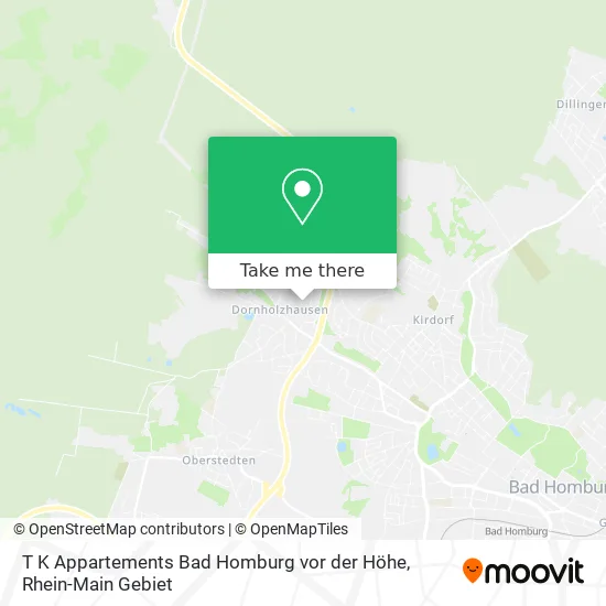 Карта T K Appartements Bad Homburg vor der Höhe