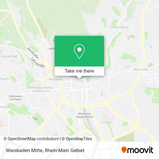 Карта Wiesbaden Mitte