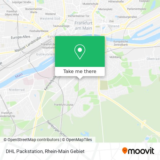 DHL Packstation map