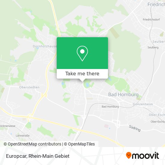 Europcar map