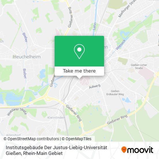Institutsgebäude Der Justus-Liebig-Universität Gießen map