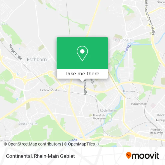 Карта Continental