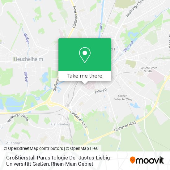 Großtierstall Parasitologie Der Justus-Liebig-Universität Gießen map