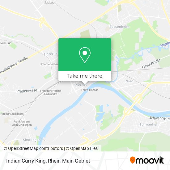 Indian Curry King map