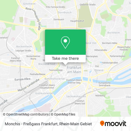 Monchis - Freßgass Frankfurt map