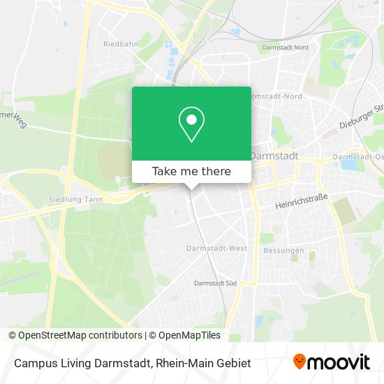 Campus Living Darmstadt map
