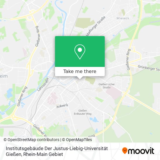 Institutsgebäude Der Justus-Liebig-Universität Gießen map