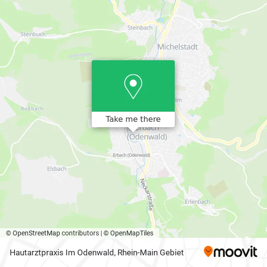 Карта Hautarztpraxis Im Odenwald