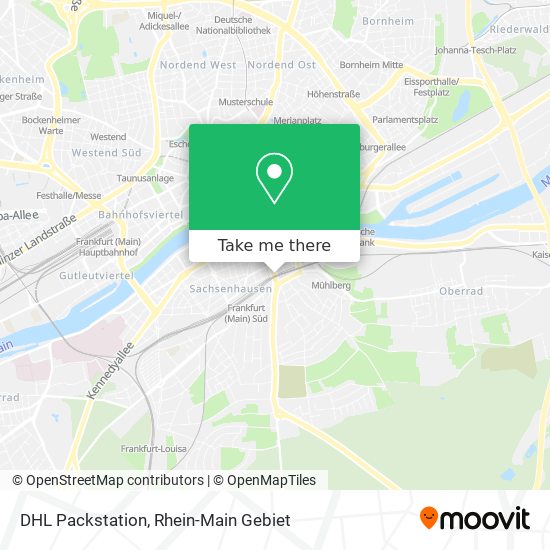 DHL Packstation map