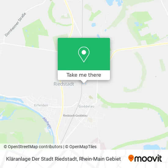 Карта Kläranlage Der Stadt Riedstadt