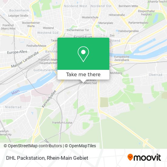 DHL Packstation map