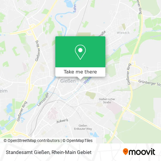 Карта Standesamt Gießen