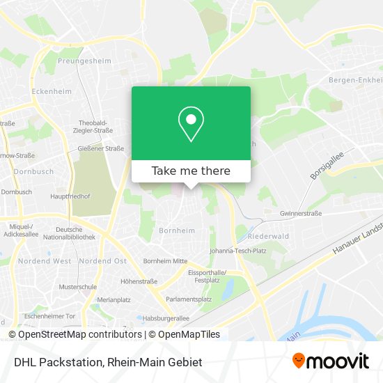 DHL Packstation map