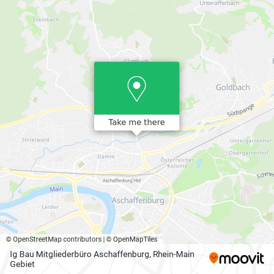 Ig Bau Mitgliederbüro Aschaffenburg map