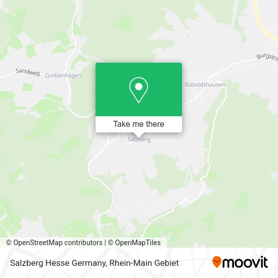 Карта Salzberg Hesse Germany