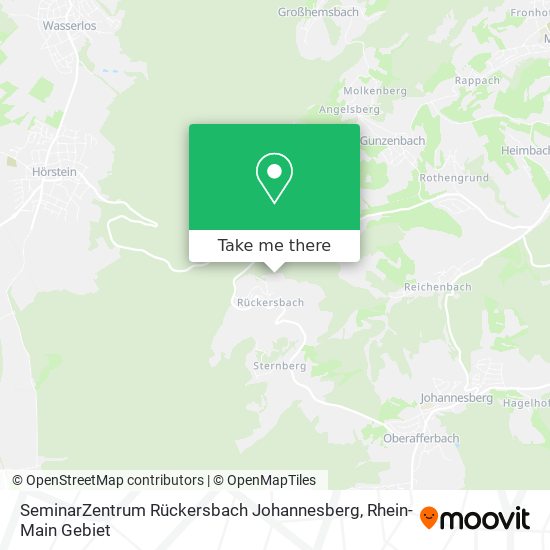 SeminarZentrum Rückersbach Johannesberg map