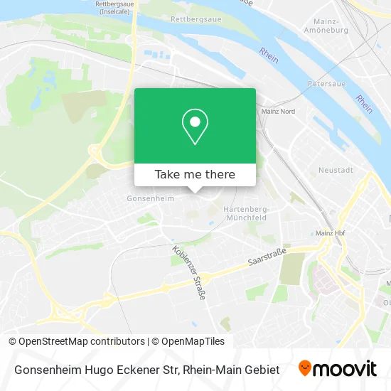 Карта Gonsenheim Hugo Eckener Str
