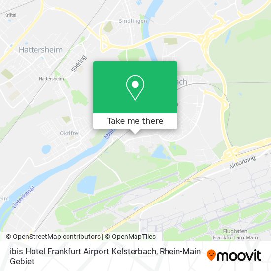 Карта ibis Hotel Frankfurt Airport Kelsterbach