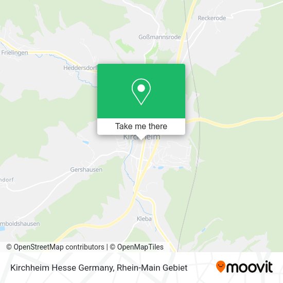 Карта Kirchheim Hesse Germany