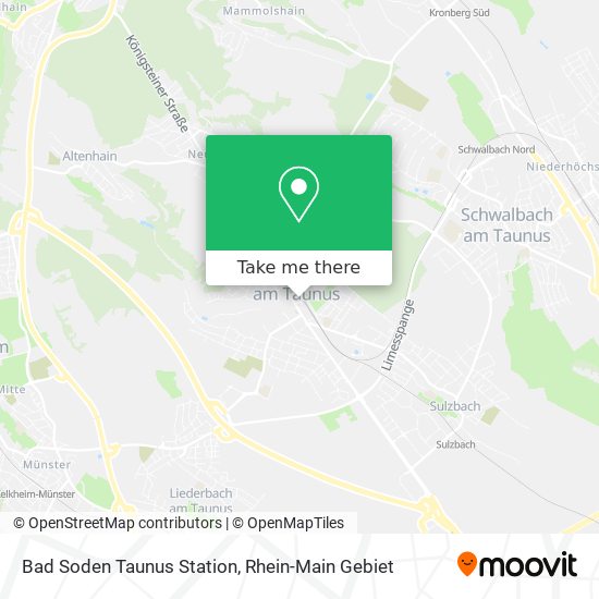 Bad Soden Taunus Station map