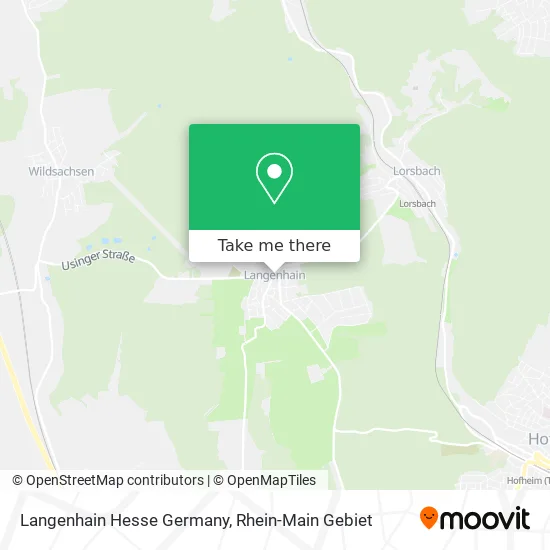 Карта Langenhain Hesse Germany