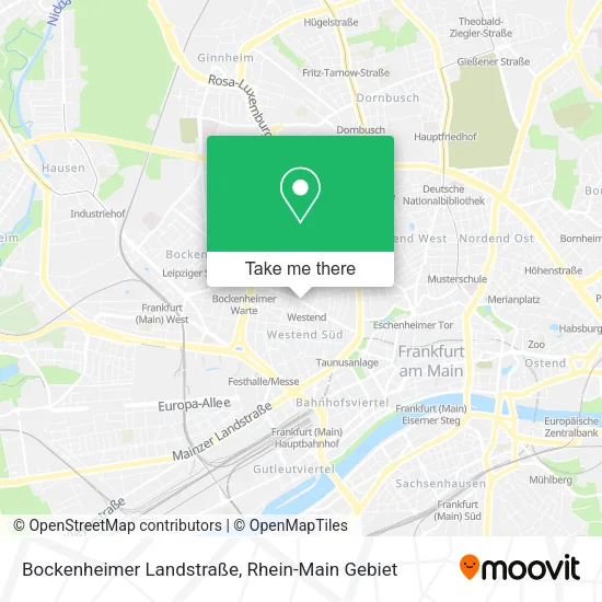 Карта Bockenheimer Landstraße