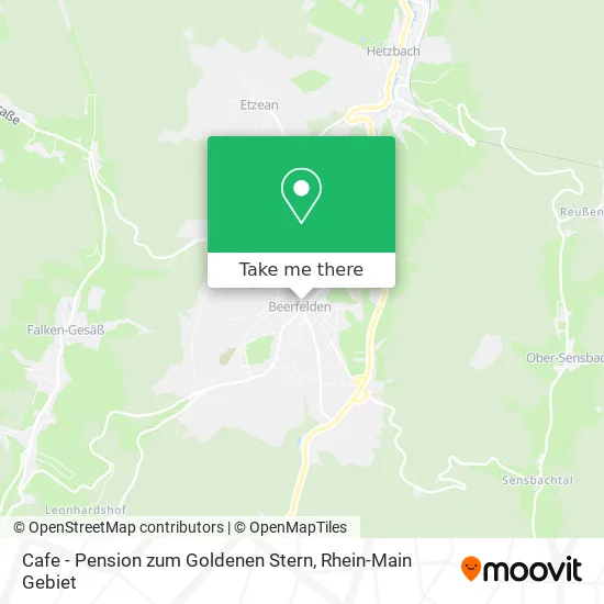 Карта Cafe - Pension zum Goldenen Stern