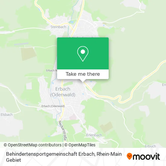 Карта Behindertensportgemeinschaft Erbach