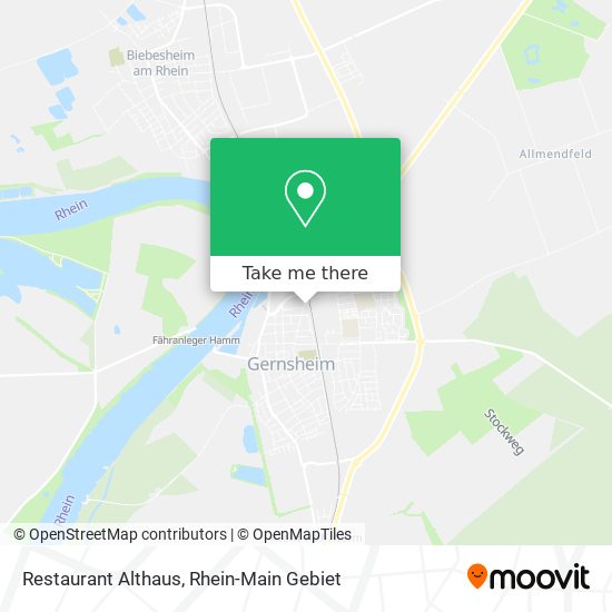 Restaurant Althaus map