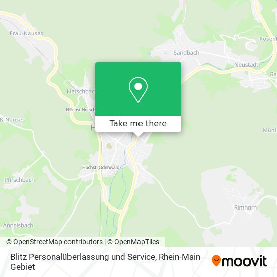 Blitz Personalüberlassung und Service map