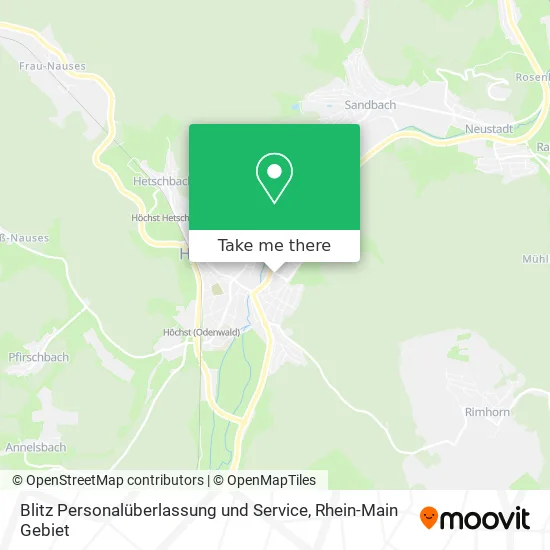 Карта Blitz Personalüberlassung und Service