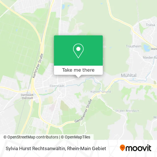 Карта Sylvia Hurst Rechtsanwältin