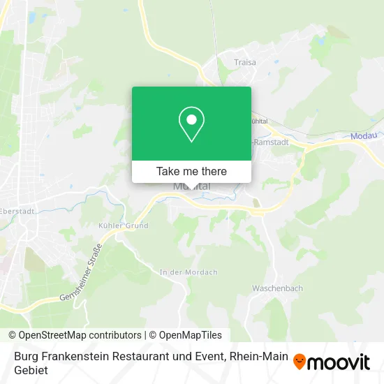 Карта Burg Frankenstein Restaurant und Event