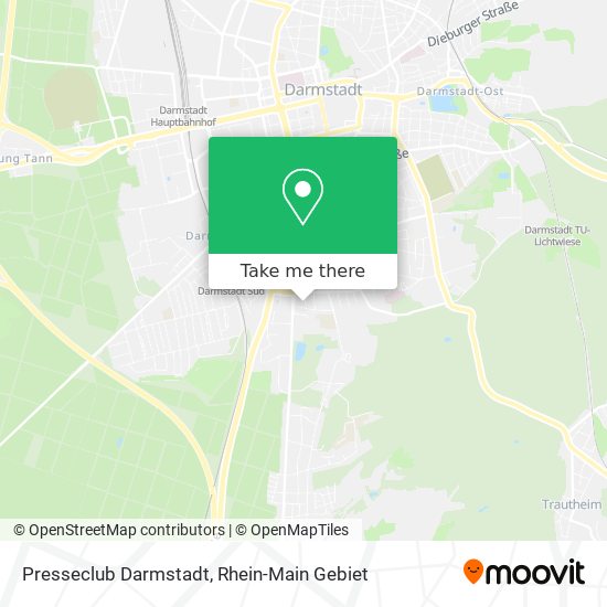 Presseclub Darmstadt map