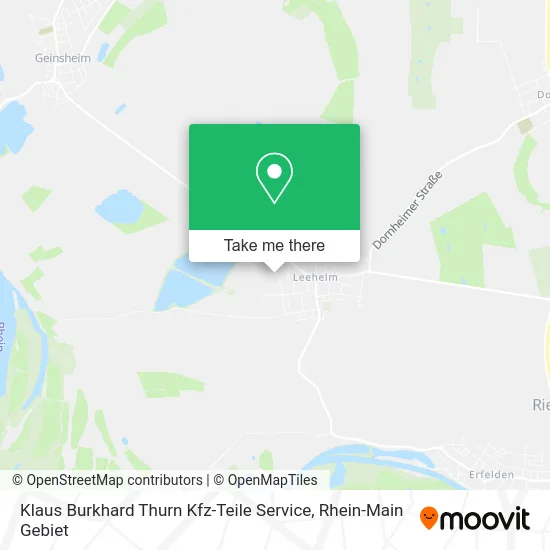 Карта Klaus Burkhard Thurn Kfz-Teile Service