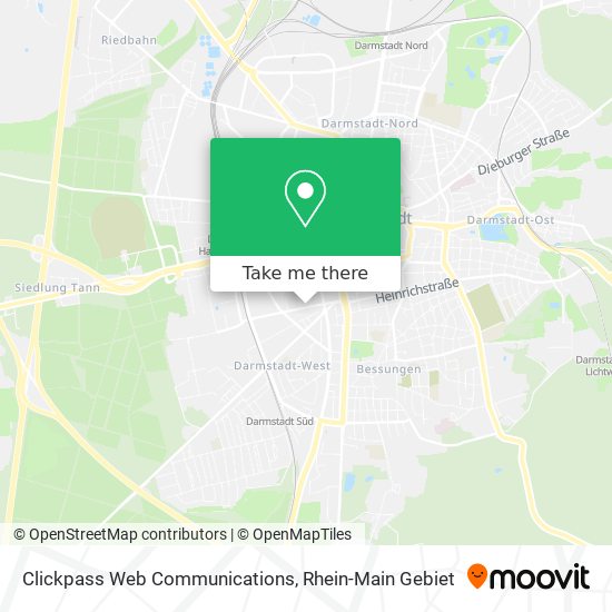 Clickpass Web Communications map