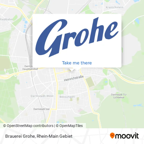 Карта Brauerei Grohe