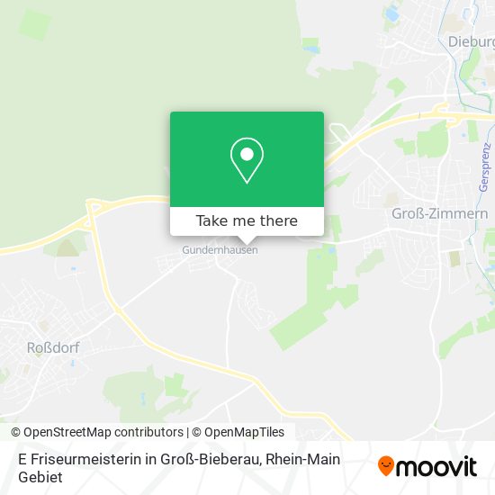 E Friseurmeisterin in Groß-Bieberau map