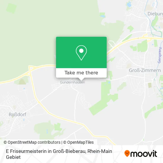 Карта E Friseurmeisterin in Groß-Bieberau