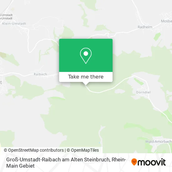 Карта Groß-Umstadt-Raibach am Alten Steinbruch