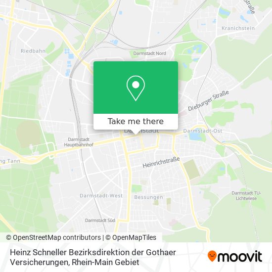 Heinz Schneller Bezirksdirektion der Gothaer Versicherungen map