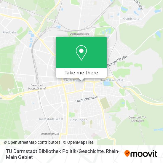 TU Darmstadt Bibliothek Politik / Geschichte map