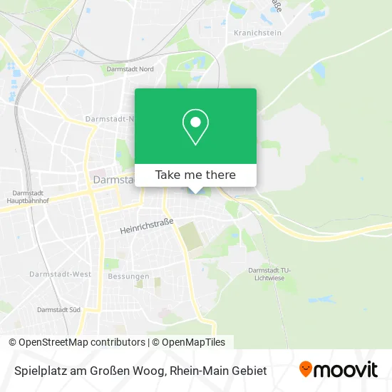 Карта Spielplatz am Großen Woog