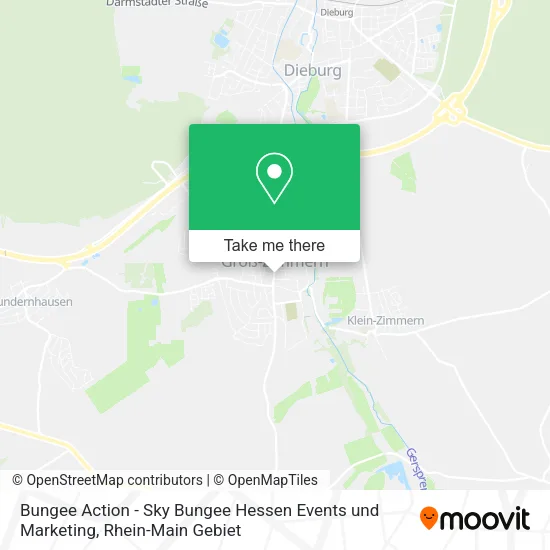 Карта Bungee Action - Sky Bungee Hessen Events und Marketing