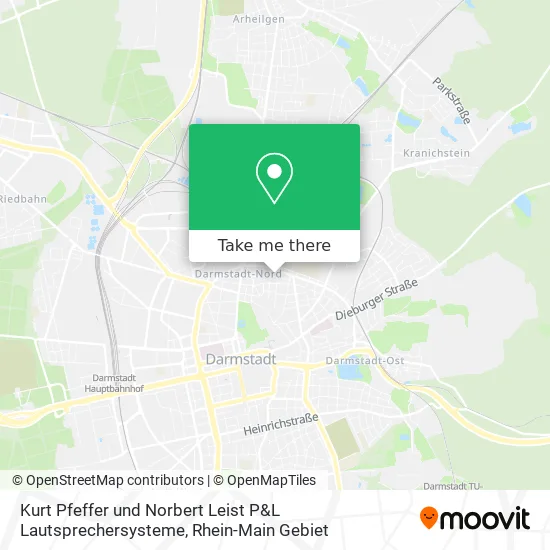 Карта Kurt Pfeffer und Norbert Leist P&L Lautsprechersysteme