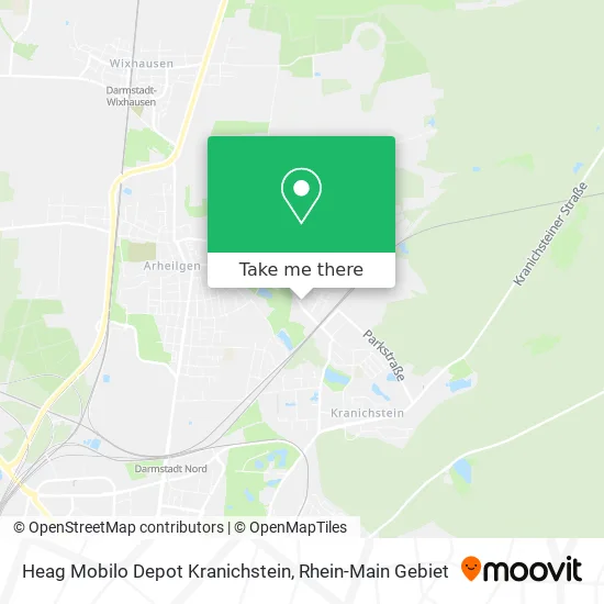 Карта Heag Mobilo Depot Kranichstein