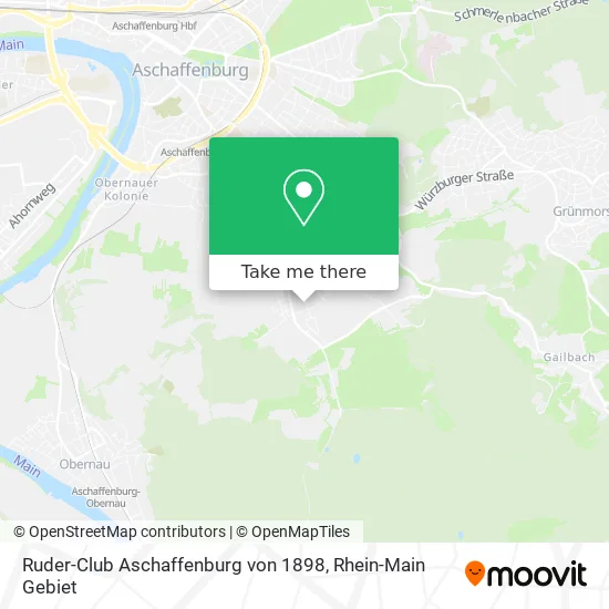 Карта Ruder-Club Aschaffenburg von 1898