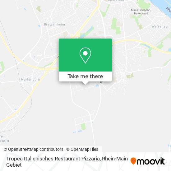 Tropea Italienisches Restaurant Pizzaria map